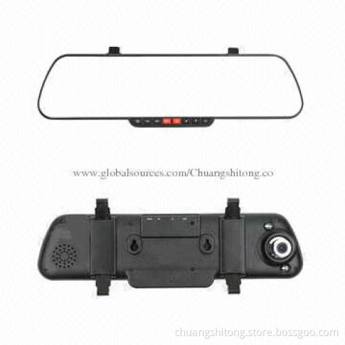 Bluetooth SOS Emergency Function 140 Degrees Viewing Angle Rear-view Car Camera, 500mAh Battery
